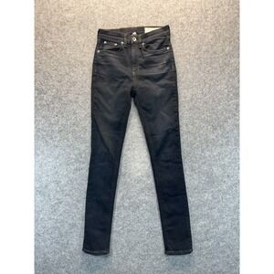 Rag and Bone Jeans Women's 25 High Rise‎ Skinny Dark Blue Stretch Denim